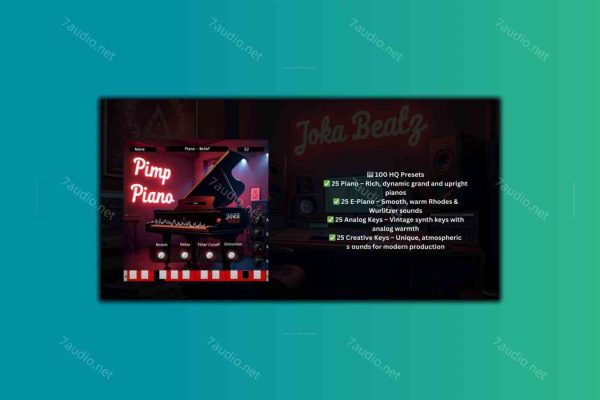 陷阱钢琴音源 Diamond Loopz Pimp Piano VST WIN&MAC-7audio