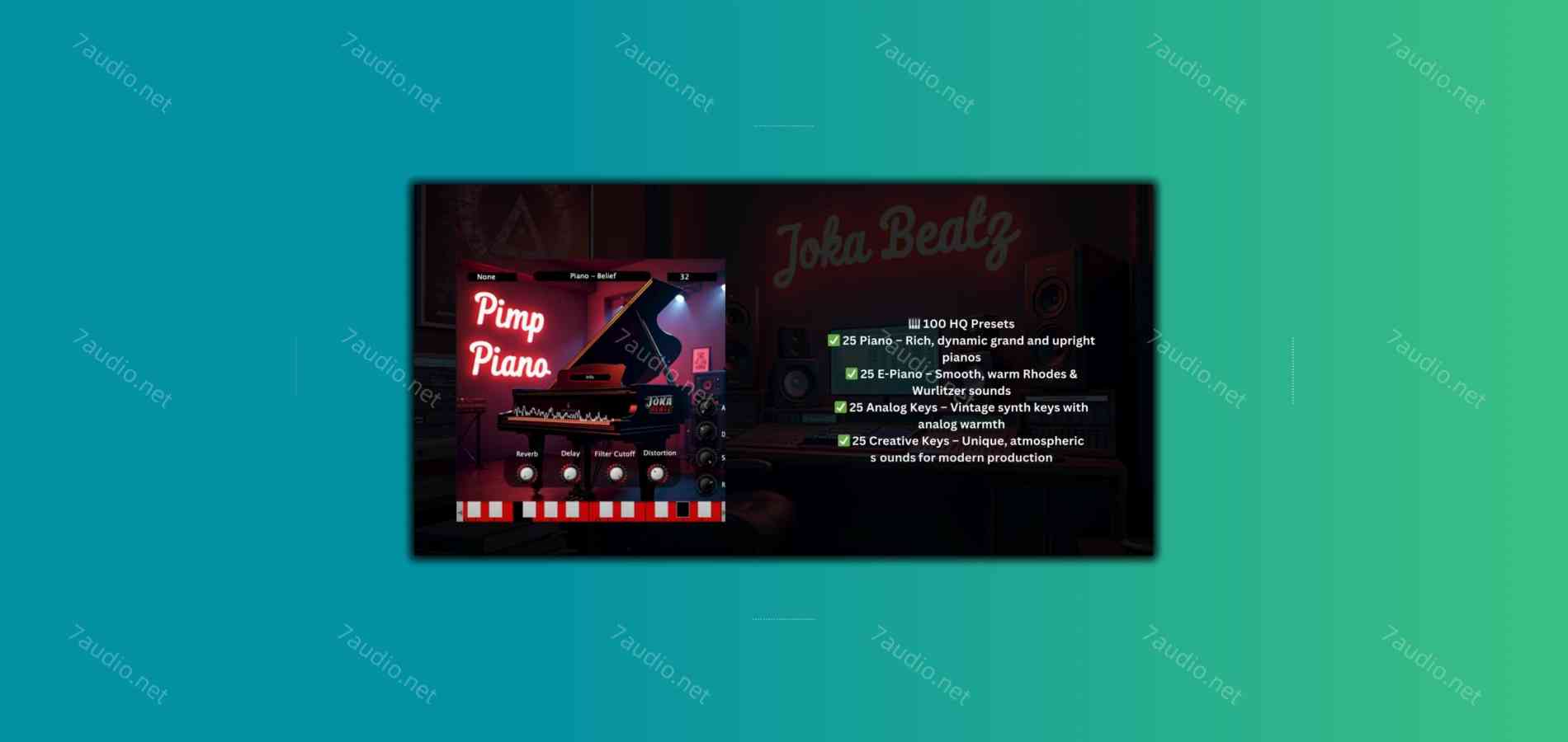 陷阱钢琴音源 Diamond Loopz Pimp Piano VST WIN&MAC-7audio