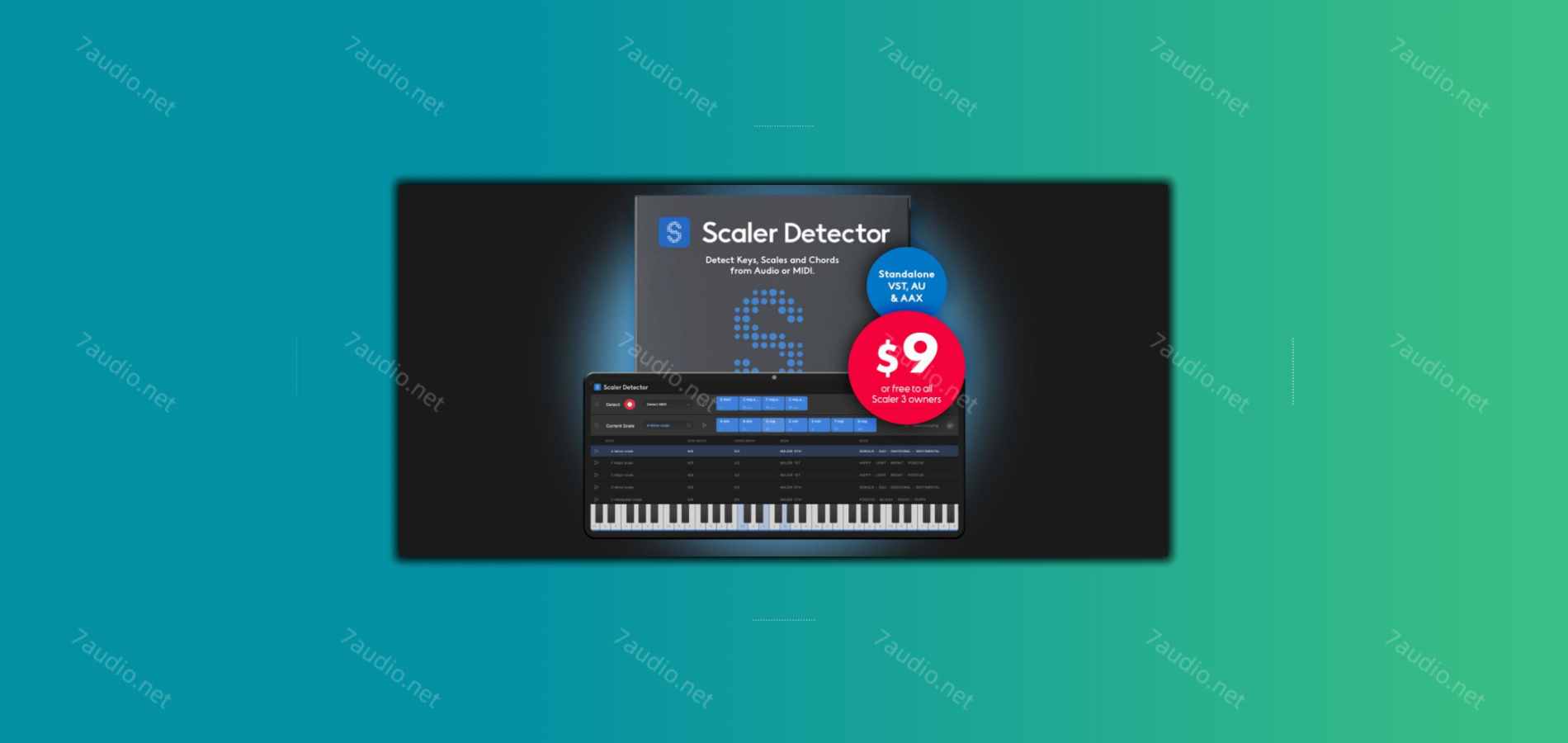 音阶调性和弦检测器 Scaler Music Scaler Detector v1.0.0 WIN&MAC-7audio
