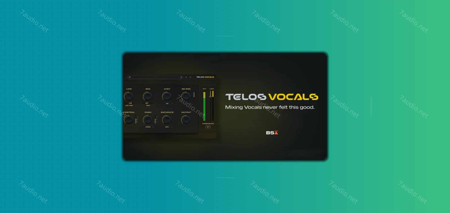 人声综合效果插件 Black Salt Audio Telos Vocals v1.0.12 SEnki WIN-7audio