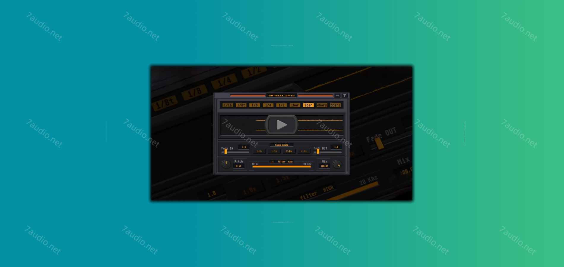 半速和时间拉伸插件 ProducerSources Tonesil Snailify v1.0.0 MOCHA WIN-7audio