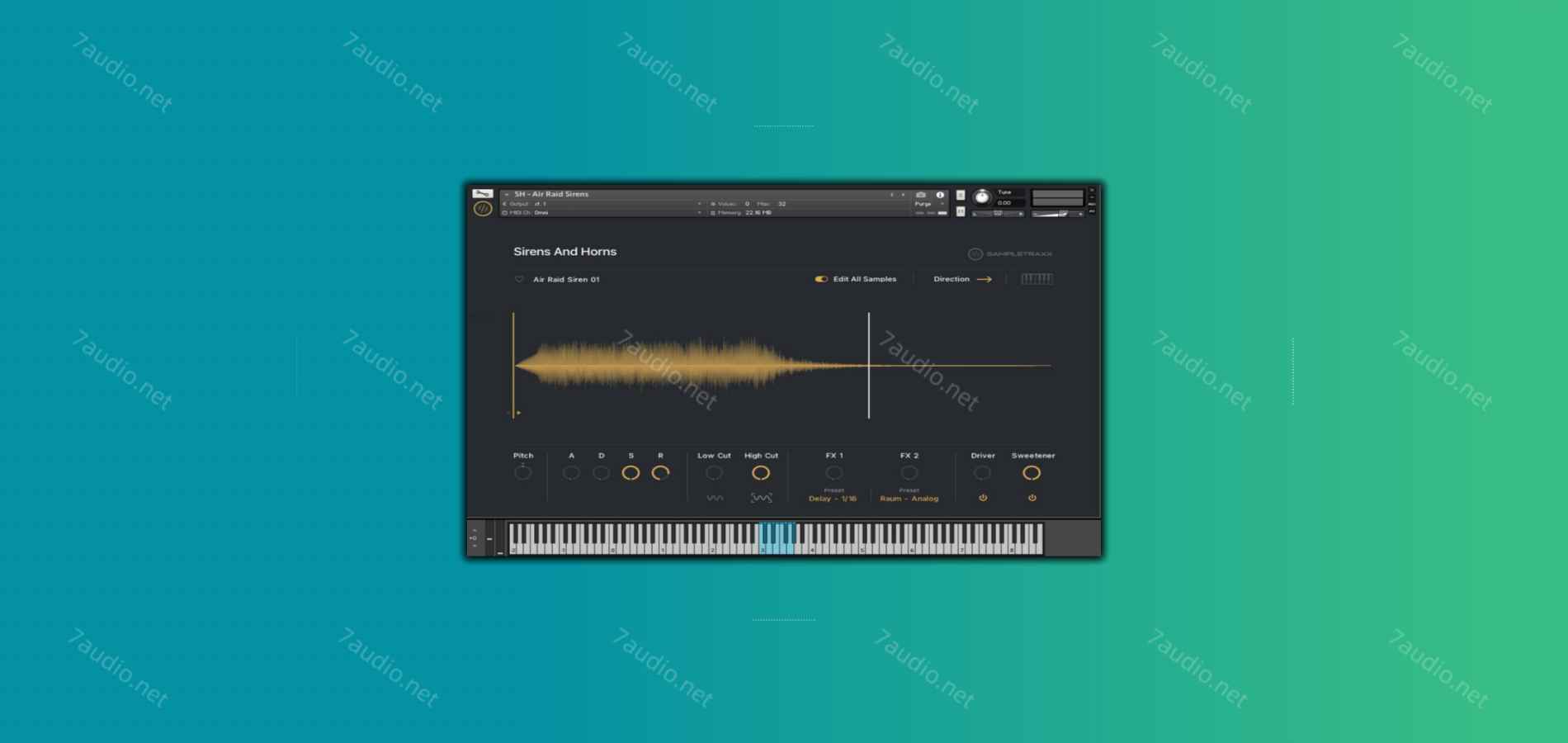 影视铜管音源 SampleTraxx Sirens and Horns KONTAKT-7audio