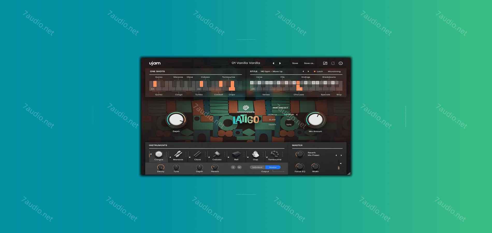 拉丁打击乐 UJAM Groovemate LATIGO v1.0.0 R2R WIN-7audio