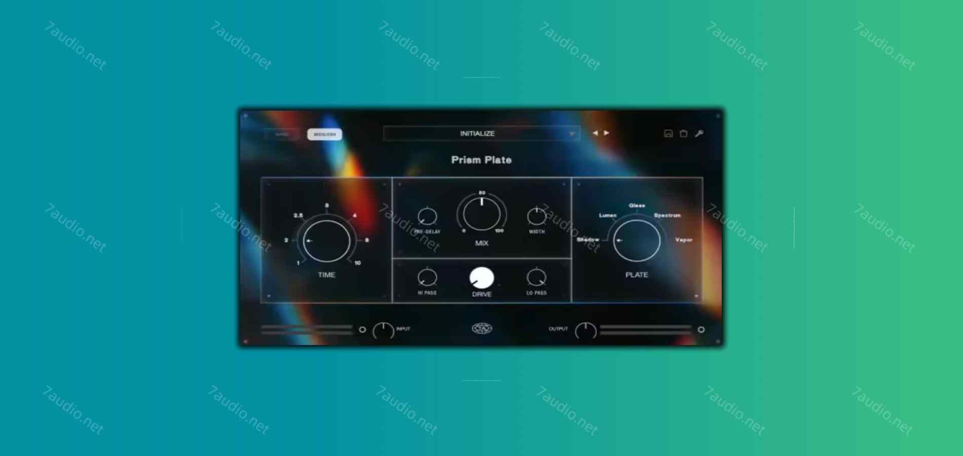 高品质板式混响 Teletone Audio Prism Plate v1.0.1 MOCHA WIN&MAC-7audio