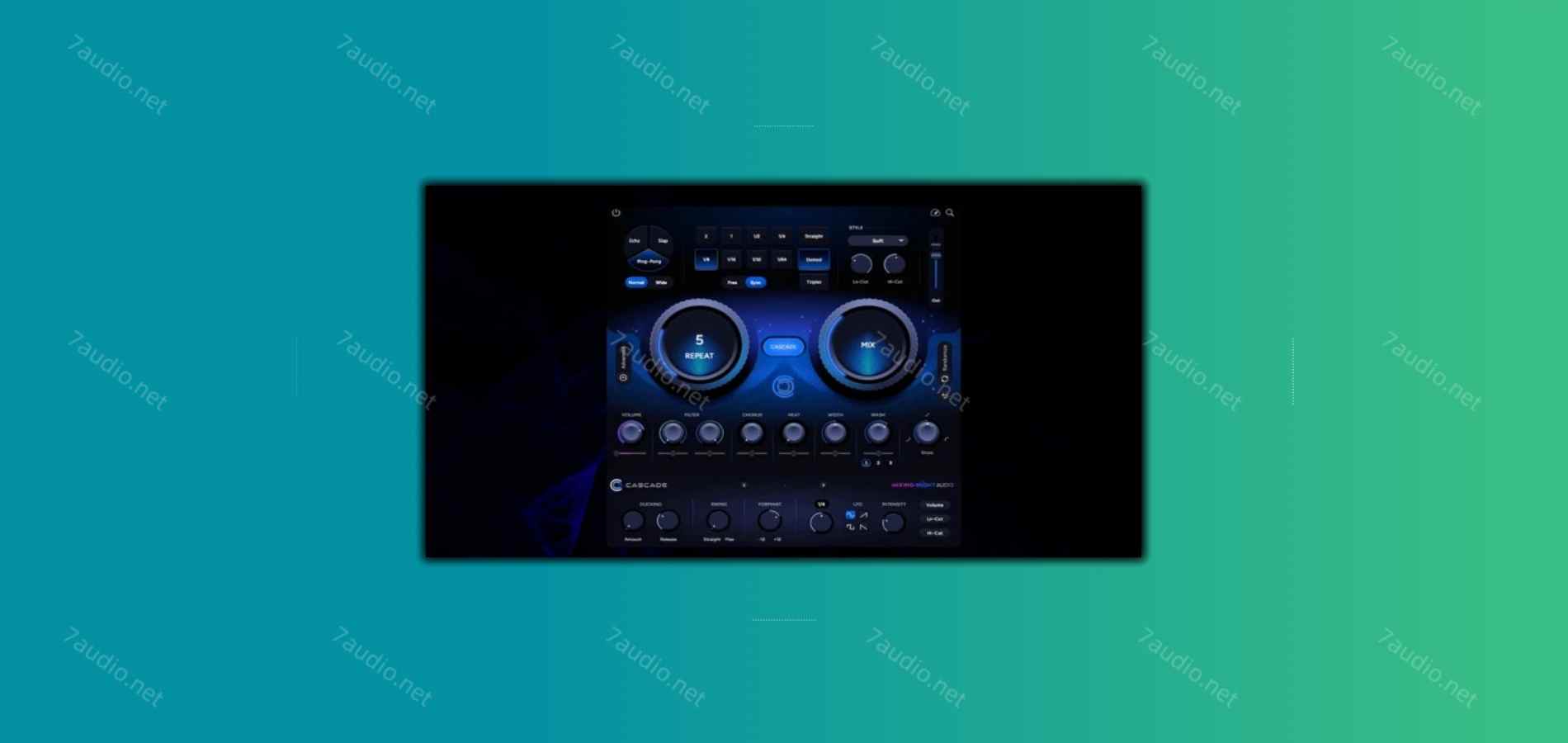 创意调制延迟效果器 Mixing Night Audio Cascade v1.0.0 MOCHA WIN-7audio