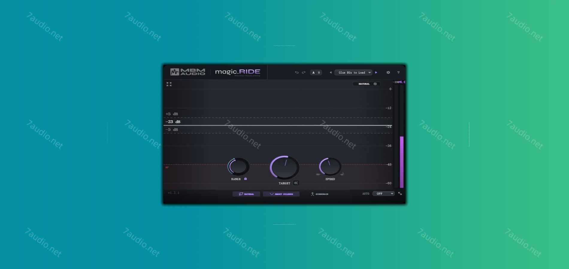 人声自动音量平衡插件 MBM Audio magic.RIDE v1.3.1 MOCHA WIN-7audio