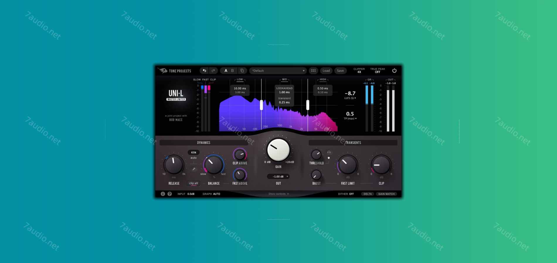 现代母带级限制器 Tone Projects Uni-L v1.0.0 WIN&MAC-7audio
