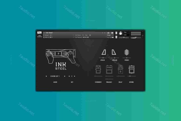 现代踏板钢棒吉他 Ink Audio Ink Steel KONTAKT-7audio
