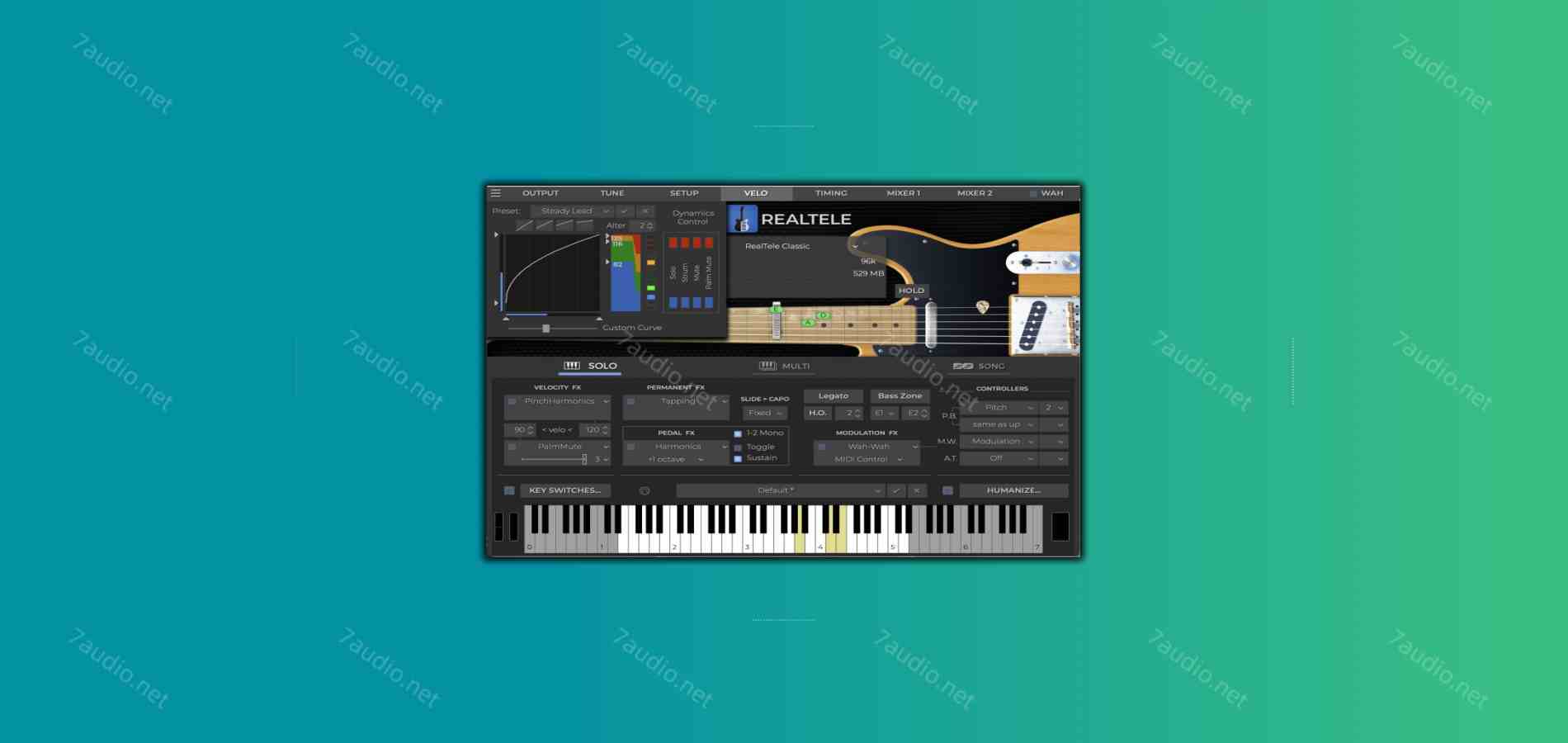 芬达Tele单线圈电吉他 MusicLab RealTele v1.0.0 R2R WIN
